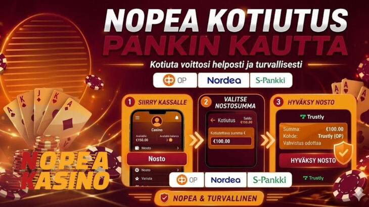 Nopeat kasinot tarjoavat nopeat kotiutukset
