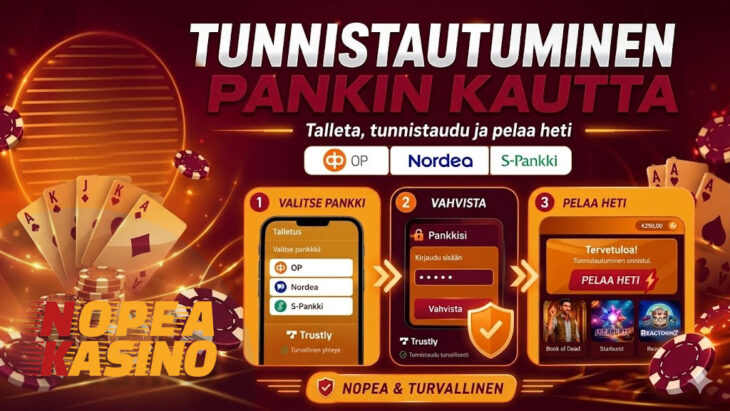 Tunnistautuminen kasinolle ilman rekisteröitymistä
